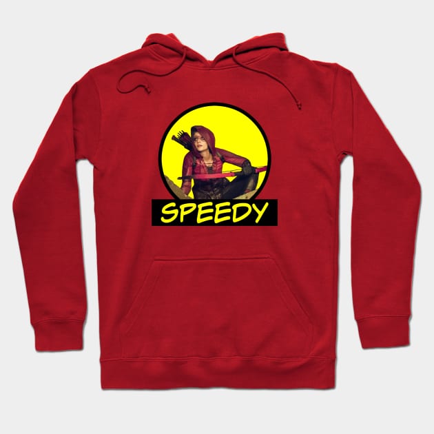 Thea Queen - Speedy - Comic Yellow Homage Hoodie by FangirlFuel